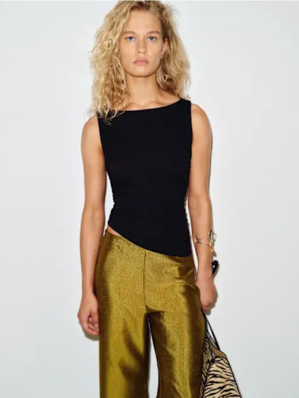 Reformation Piper Knit Asymmetrical Tank Top
